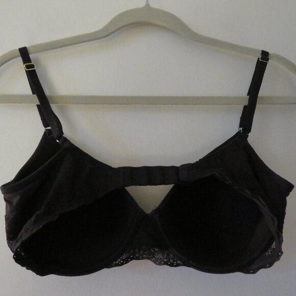 NATORI Bliss Perfection Unlined Underwired Lace Bra in Black - Size 32D - Picture 8 of 12